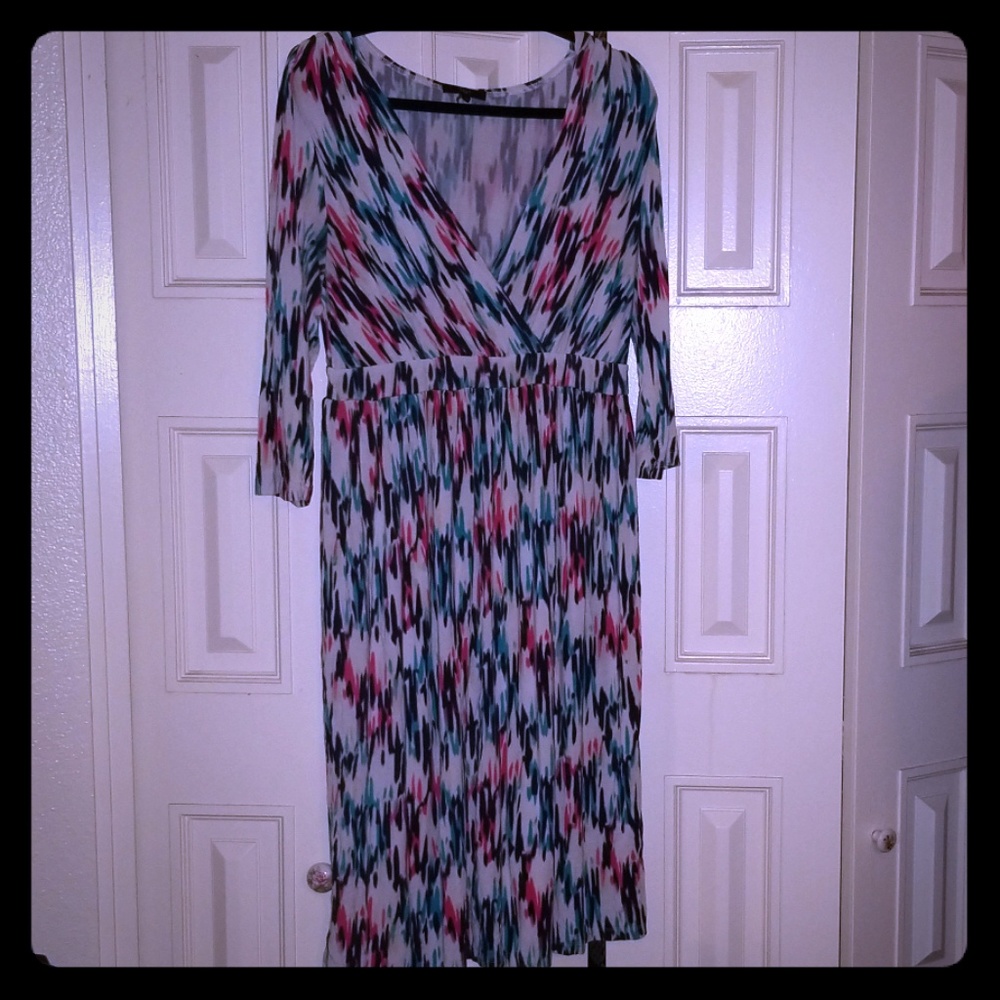 Flattering empire waist knee length dress